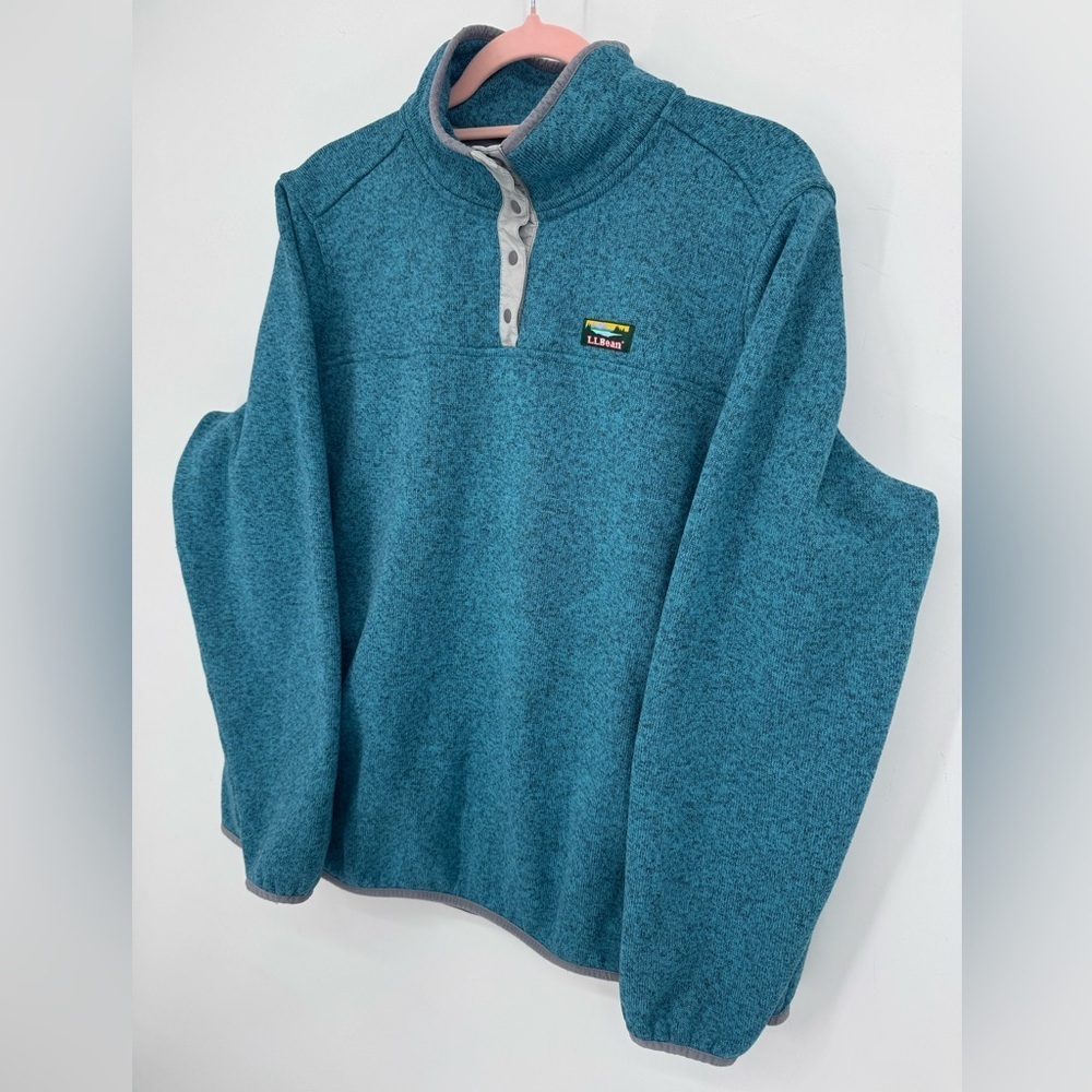 L.L. Bean Women's Blue Pullover Sweater With Pockets Plus Size 2X - Picture 3 of 7